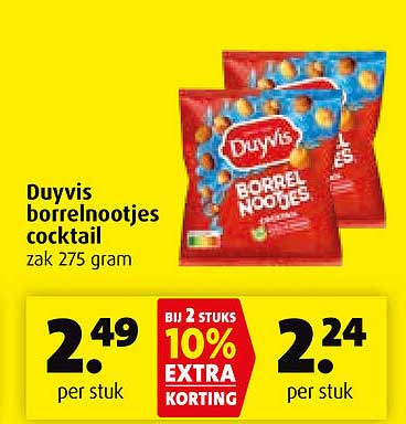 Duyvis borrelnootjes cocktail