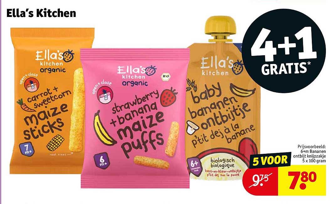 Ella's Kitchen 4+1 GRATIS