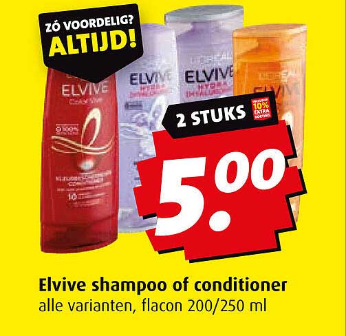 Elvive shampoo of conditioner