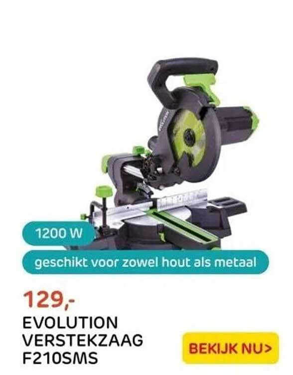 EVOLUTION VERSTEKZAAG F210SMS