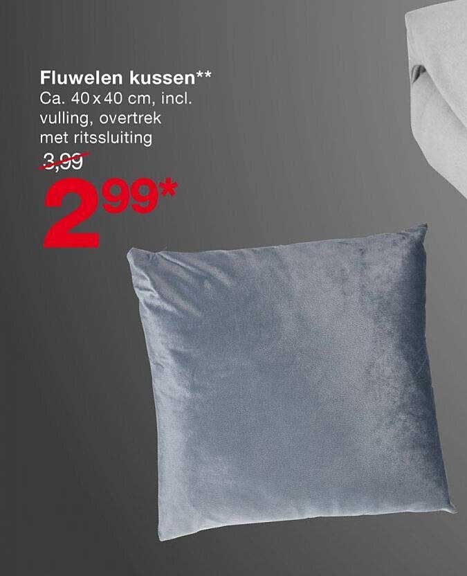 Fluwelen kussen**