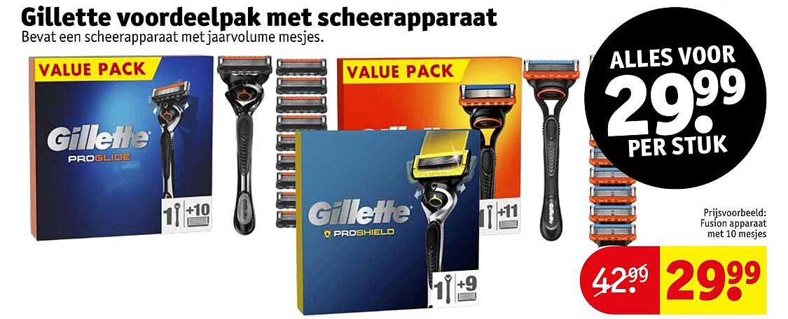 Gillette voordelpak met scheerapparaat