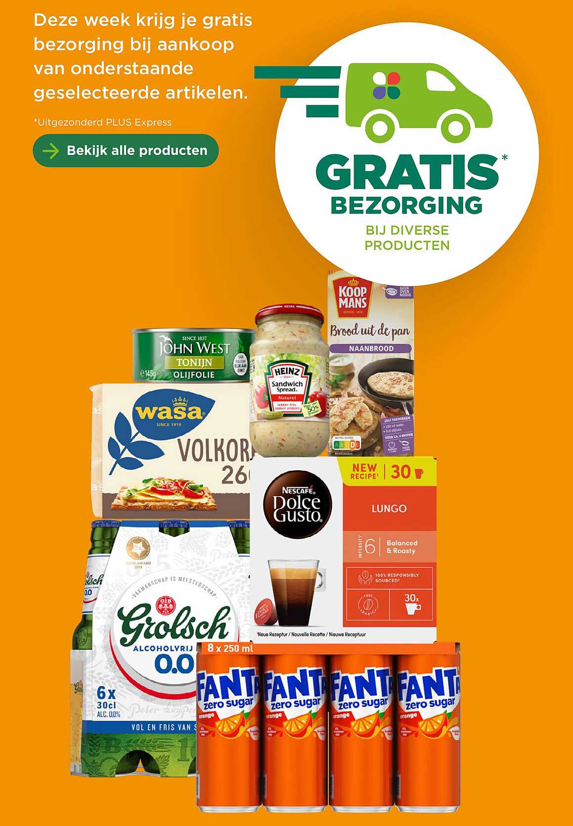 GRATIS BEZORGING BIJ DIVERSE PRODUCTEN