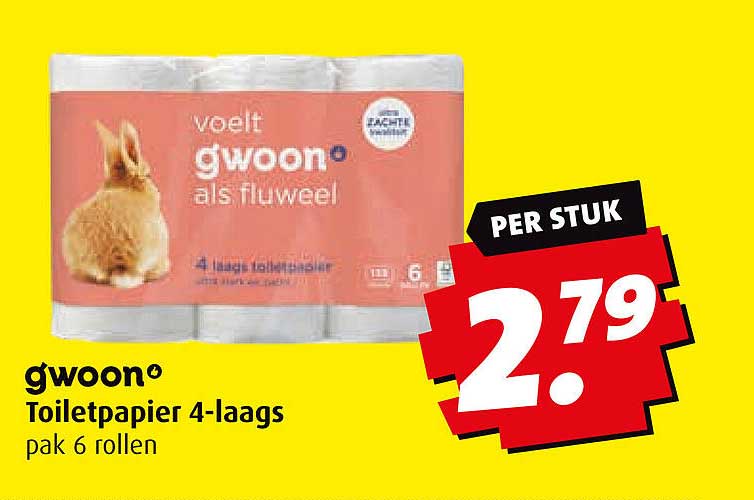 gwoon Toiletpapier 4-laags