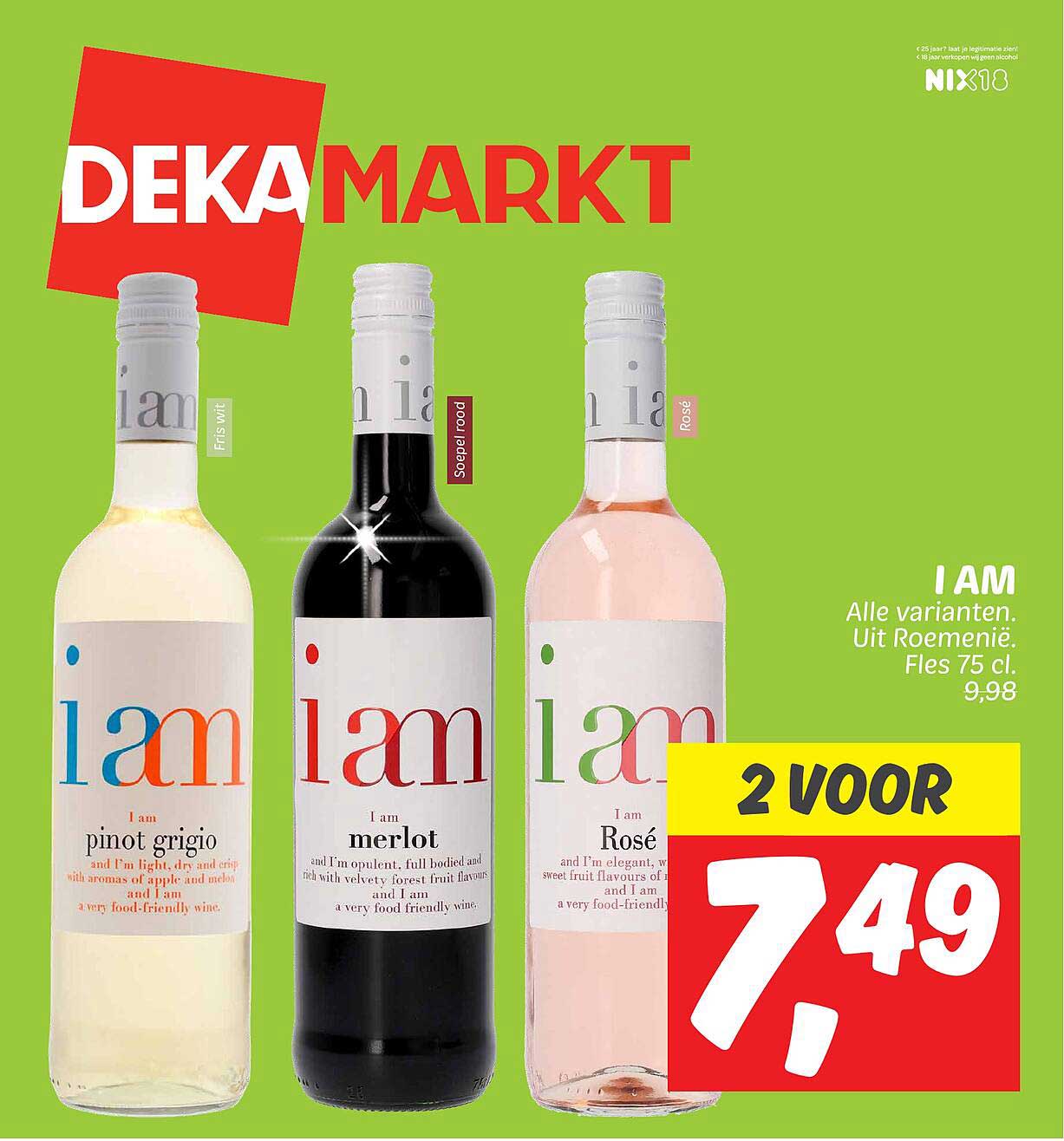 I AM Alle varianten. Uit Roemenië. Fles 75 cl.