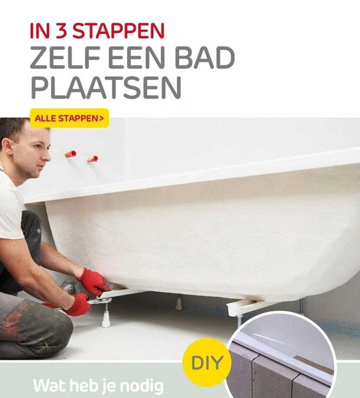 IN 3 STAPPEN ZELF EEN BAD PLAATSEN