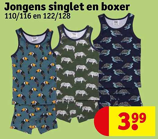 Jongens singlet en boxer