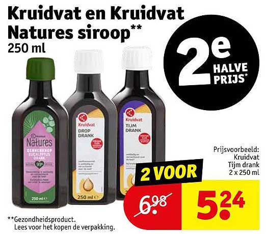 Kruidvat en Kruidvat Natures siroop