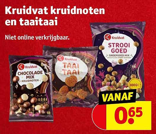 Kruidvat kruidnoten en taaitaai