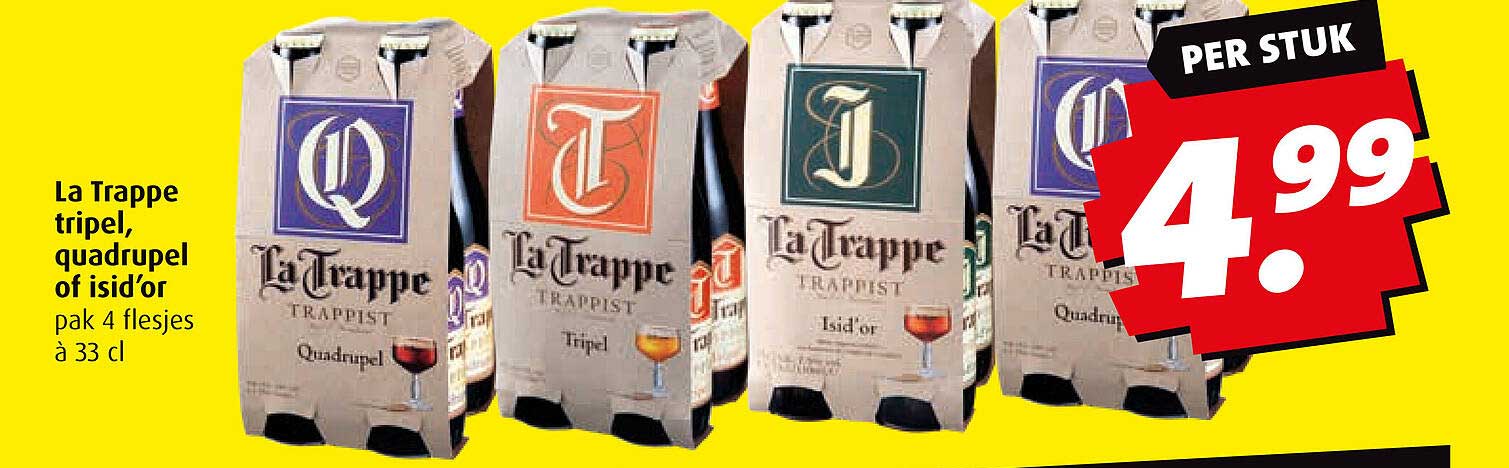 La Trappe tripel, quadrupel of isid'or