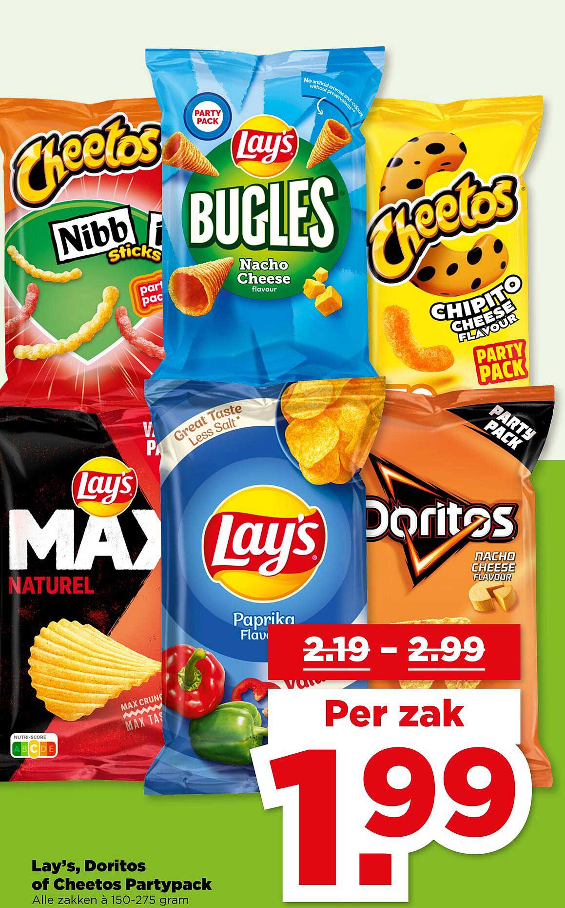 Lay's, Doritos of Cheetos Partypack