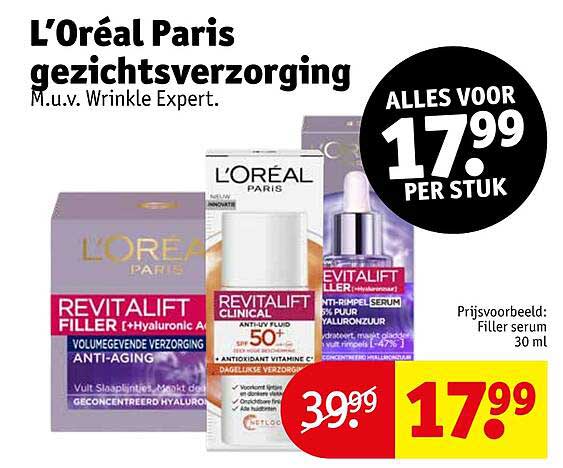 L'Oréal Paris gezichtsverzorging