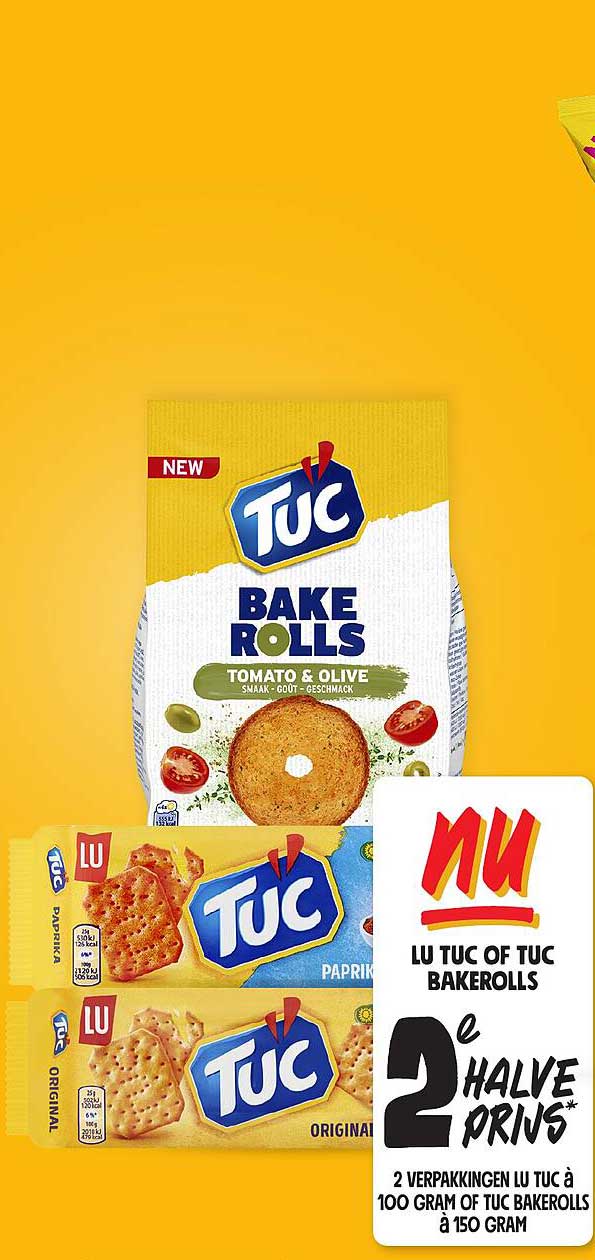 LU TUC of TUC BAKEROLLS 2e HALVE PRIJS