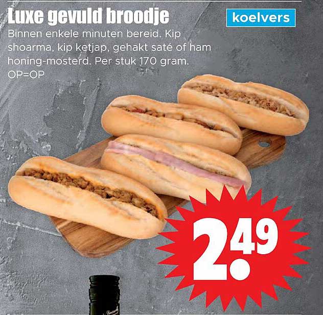 Luxe gevuld broodje