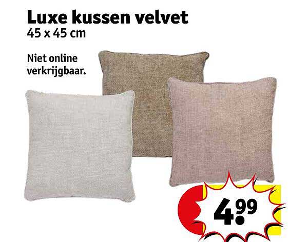 Luxe kussen velvet