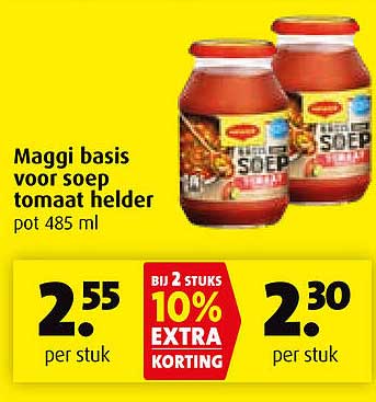 Maggi basis voor soep tomaat helder