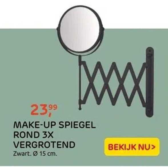 MAKE-UP SPIEGEL ROND 3X VERGROTEND