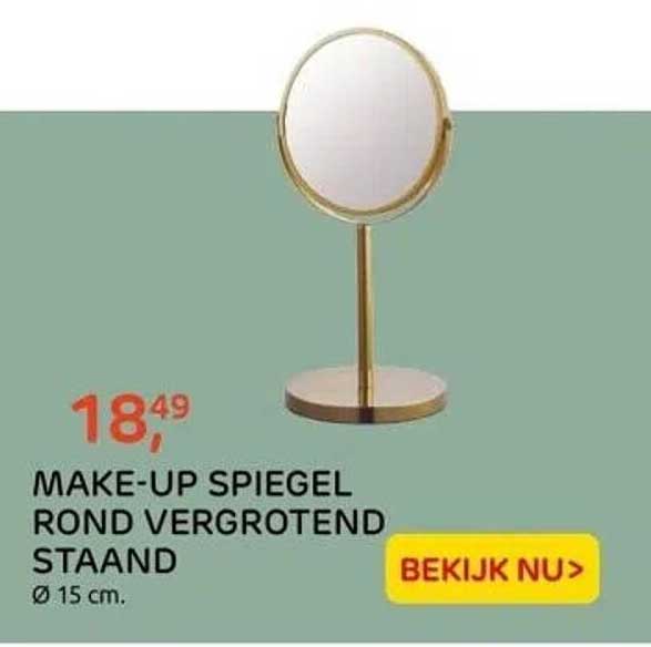 MAKE-UP SPIEGEL ROND VERGROTEND STAAND