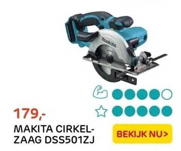 MAKITA CIRKELZAAG DSS501ZJ