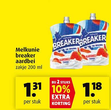 Melkunie breaker aardbei