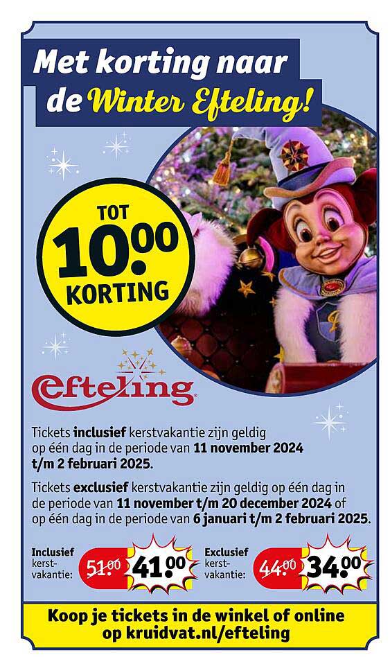 Met korting naar de Winter Efteling!