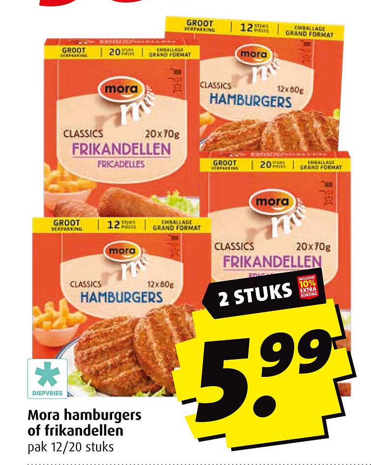 Mora hamburgers of frikandellen