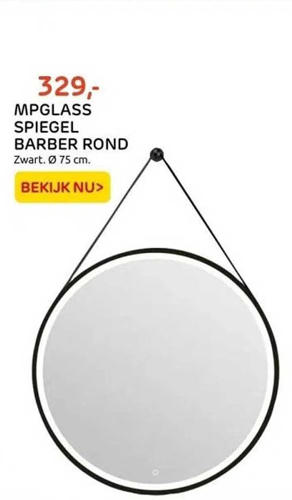 MPGLASS SPIEGEL BARBER ROND