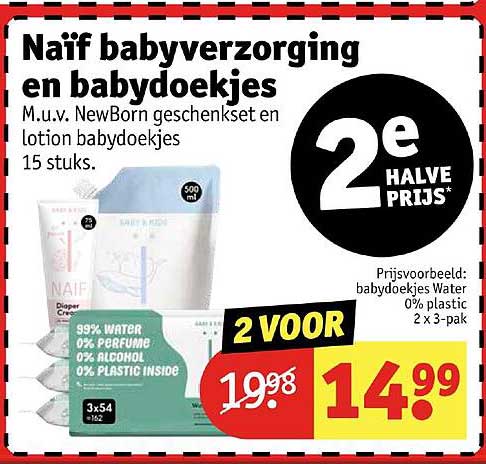 Naïf babyverzorging en babydoekjes