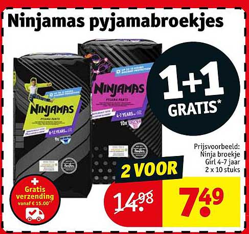 Ninjamas pyjamabroekjes