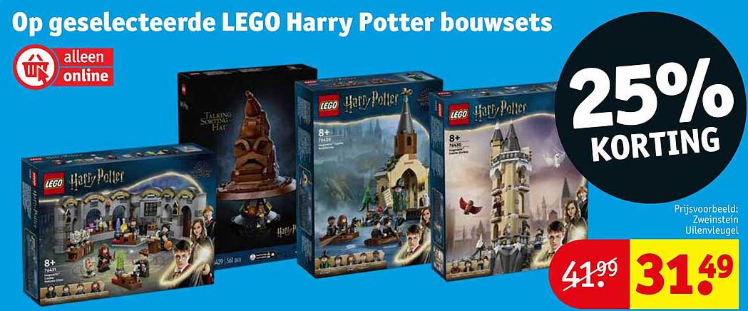 Op geselecteerde LEGO Harry Potter bouwsets