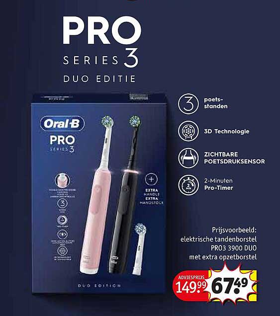 Oral-B PRO SERIES 3 DUO EDITIE