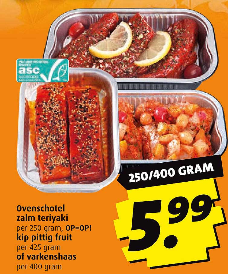 Ovenschotel zalm teriyaki