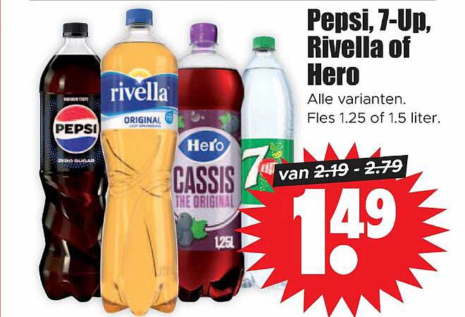 Pepsi, 7-Up, Rivella of Hero