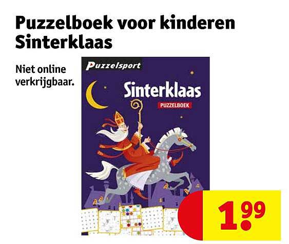 Puzzelboek voor kinderen Sinterklaas