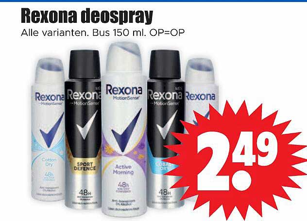 Rexona deospray