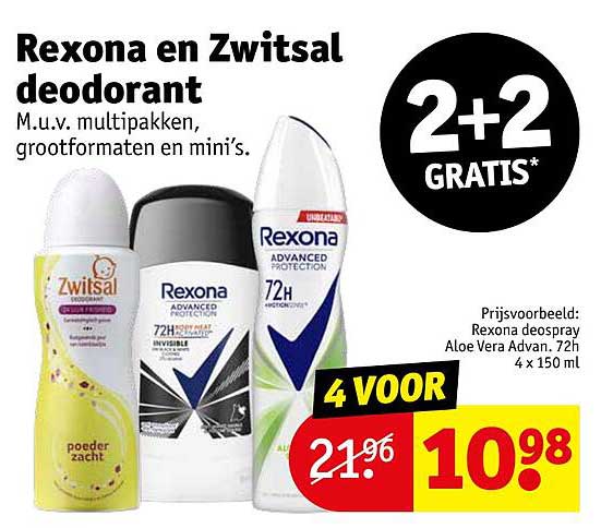 Rexona en Zwitsal deodorant