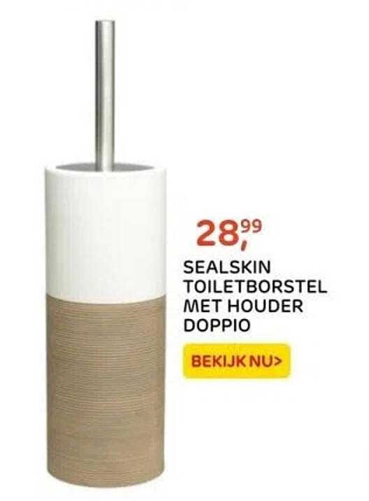 SEALSKIN TOILETBORSTEL MET HOUDER DOPPIO