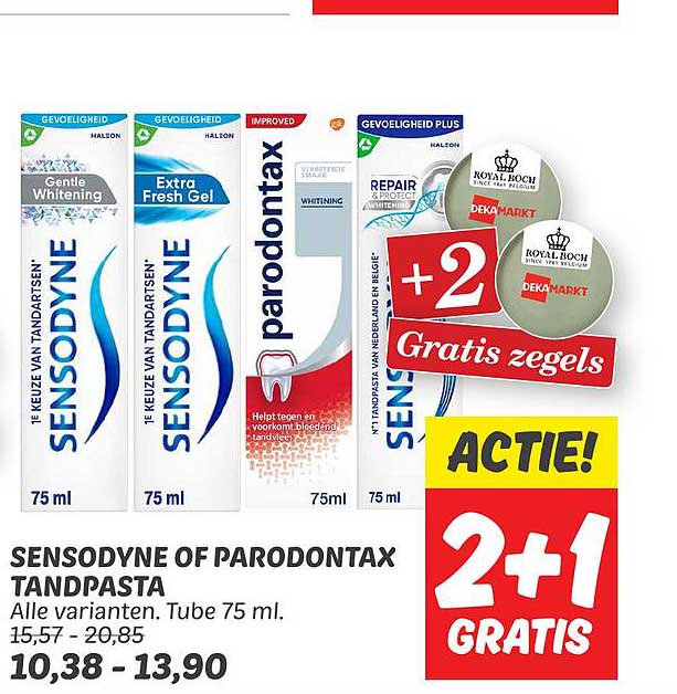 SENSODYNE OF PARODONTAX TANDPASTA