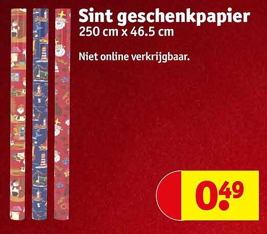 Sint geschenkpapier