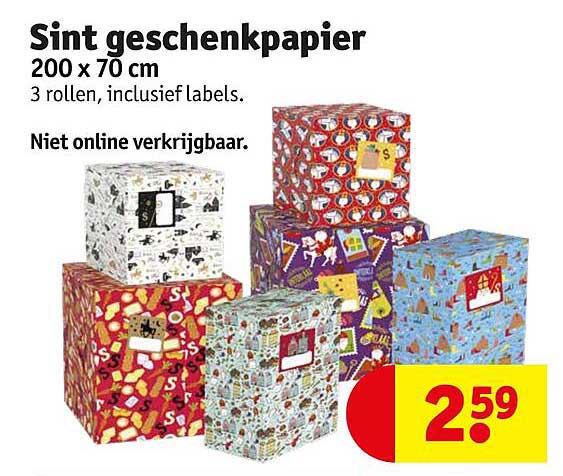 Sint geschenkpapier