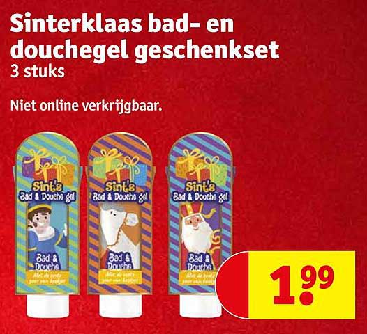 Sinterklaas bad- en douchegel geschenkset