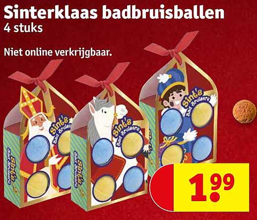 Sinterklaas badbruisballen