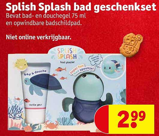 Splish Splash bad geschenkset