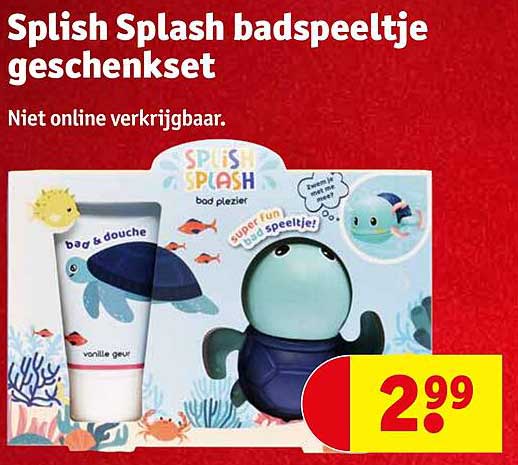 Splish Splash badspeeltje geschenkenset