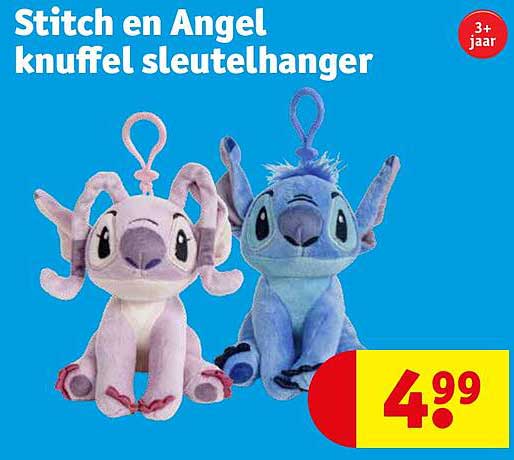 Stitch en Angel knuffel sleutelhanger