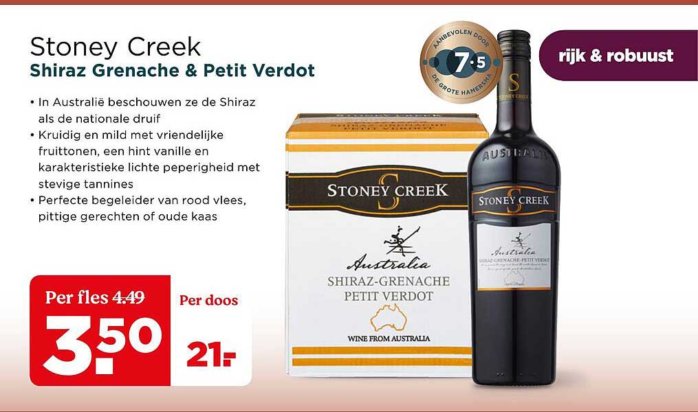 Stoney Creek Shiraz Grenache & Petit Verdot