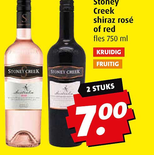 Stoney Creek shiraz rosé of red