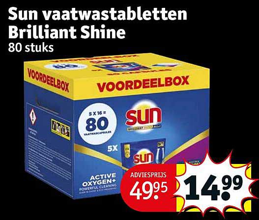 Sun vaatwastabletten Brilliant Shine