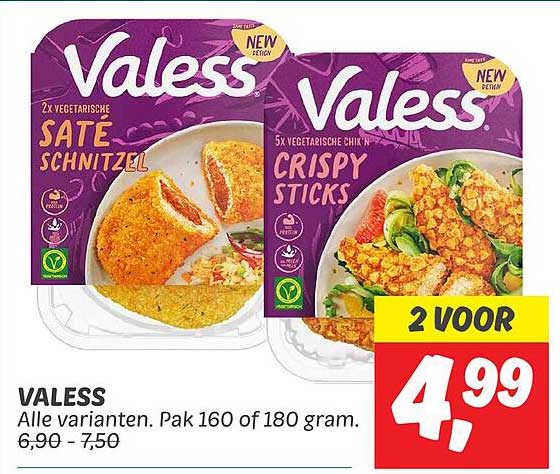 Valess SATE SNITZEL en CRISPY STICKS