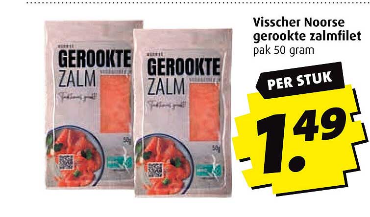 Visscher Noorse gerookte zalmfilet